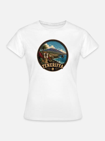 Teneriffa Spanien Atlantik Vulkaninsel Sommer - Frauen T-Shirt - Weiß
