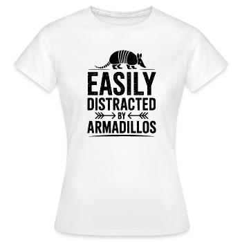 Armadillos Expressions Drôles Cadeau d’Armadillos - T-shirt Femme - blanc - Devant - AI Model Female 172 dark (172cm)
