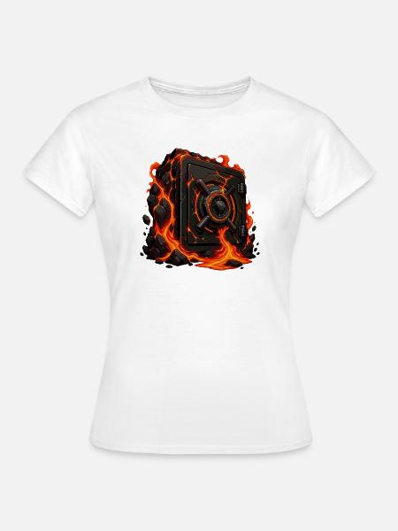 Lava Tresor im Vulkanlicht - Frauen T-Shirt - Weiß