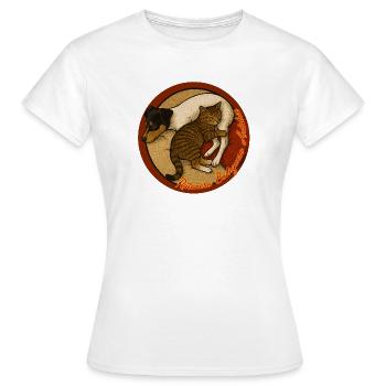 Bodeguero_Katze - Frauen T-Shirt - Weiß - Vorne - AI Model Female 172 dark (172cm)