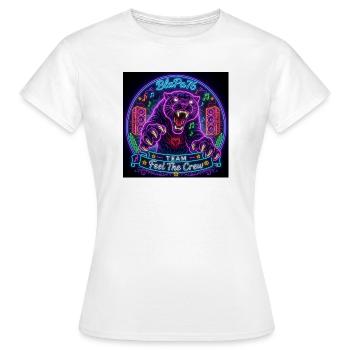 Cyber Fan BlaPa76 - Frauen T-Shirt - Weiß - Vorne - AI Model Female 172 dark (172cm)