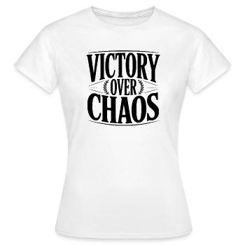 Victoire sur le chaos - T-shirt Femme - blanc - Devant - AI Model Female 172 dark (172cm)