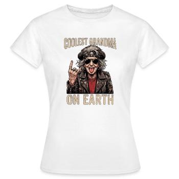 Mamie la plus cool - T-shirt Femme - blanc - Devant - AI Model Female 172 dark (172cm)