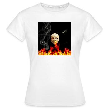 Inferno Mask Celestial Sun - Women's T-Shirt - white - Front - AI Model Female 172 dark (172cm)