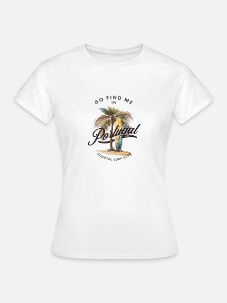 Portugal Coastal Surf Club - Frauen T-Shirt - Weiß