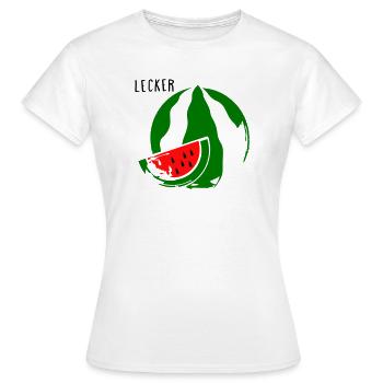 Melone - Frauen T-Shirt - Weiß - Vorne - AI Model Female 172 dark (172cm)