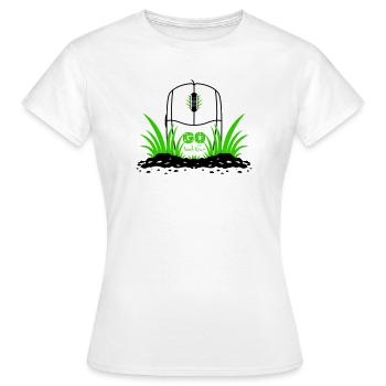 Ve a tocar la hierba - Camiseta mujer - blanco - delante - AI Model Female 172 dark (172cm)