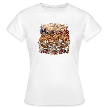 Déclaration des Pères fondateurs le 4 juillet - T-shirt Femme - blanc - Devant - AI Model Female 172 dark (172cm)
