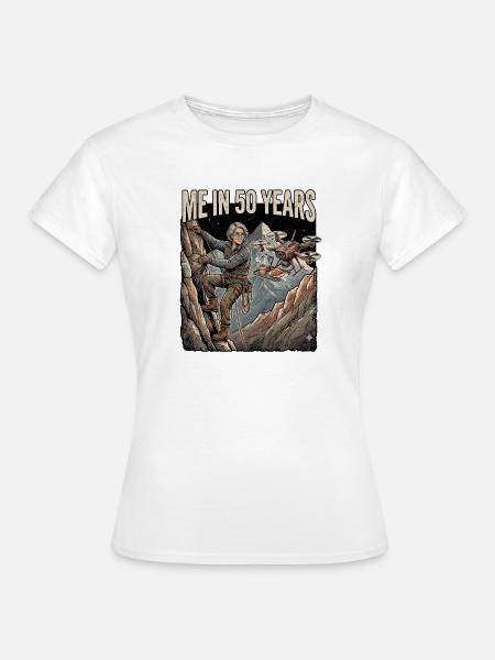 Frauen Kletter In Zukunft - Frauen T-Shirt - Weiß