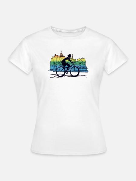Radfahrer - Frauen T-Shirt - Weiß