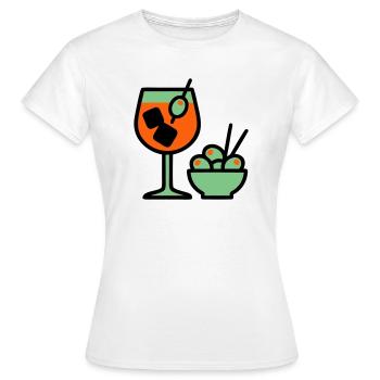 Martini Cocktail Graphic - Women's T-Shirt - white - Front - AI Model Female 172 dark (172cm)