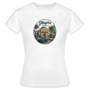 Players Club Vintage Palace and Limousines - Women's T-Shirt - white - Front - AI Model Female 172 dark (172cm)