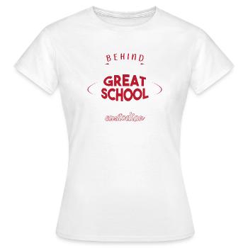 Concierge de l’école - T-shirt Femme - blanc - Devant - AI Model Female 172 dark (172cm)
