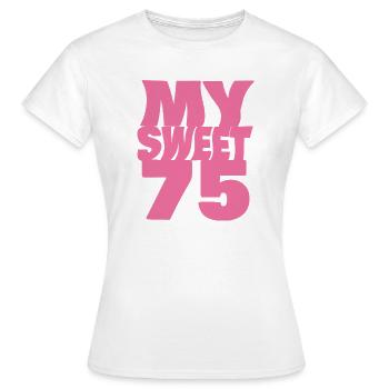 Suess 75 - Frauen T-Shirt - Weiß - Vorne - AI Model Female 172 dark (172cm)