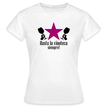 hasta la vinoteca siempre! - Frauen T-Shirt - Weiß - Vorne - AI Model Female 172 dark (172cm)