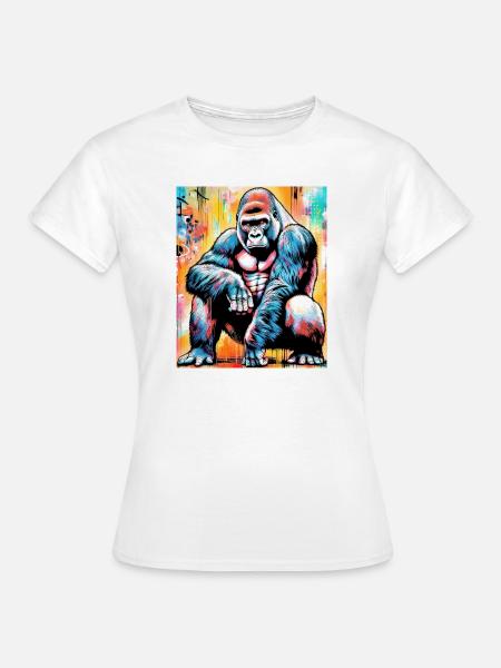 Gorilla - Frauen T-Shirt - Weiß