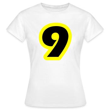 9 Symbole numérique - T-shirt Femme - blanc - Devant - AI Model Female 172 dark (172cm)