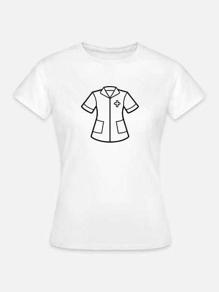 Nurse Scrub - Frauen T-Shirt - Weiß