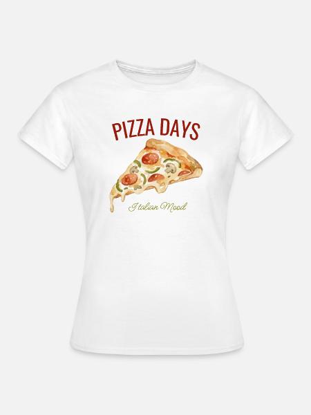 Pizza Days – Für echte Pizzafans - Frauen T-Shirt - Weiß