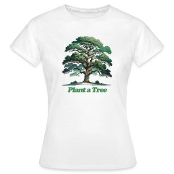 Plantez un bosquet d’aquarelle d’arbres - T-shirt Femme - blanc - Devant - AI Model Female 172 dark (172cm)