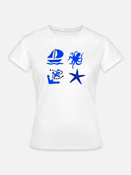 Maritim - Frauen T-Shirt - Weiß