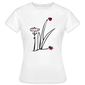 Coccinelle - T-shirt Femme - blanc - Devant - AI Model Female 172 dark (172cm)