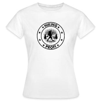 Hiking profi  - Outdoor Hiking Mountain Hiking - Frauen T-Shirt - Weiß - Vorne - AI Model Female 172 dark (172cm)