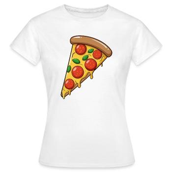 Pepperoni Pizza - T-shirt Femme - blanc - Devant - AI Model Female 172 dark (172cm)