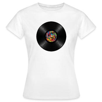 Turntable - LP - Vinyl - Women's T-Shirt - white - Front - AI Model Female 172 dark (172cm)