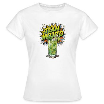 Barman de cocktails Mojito pour enterrement de vie de garçon - T-shirt Femme - blanc - Devant - AI Model Female 172 dark (172cm)