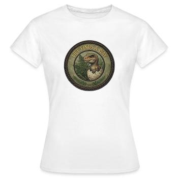 Forêt de la Parcelle de Dino Hatch - T-shirt Femme - blanc - Devant - AI Model Female 172 dark (172cm)