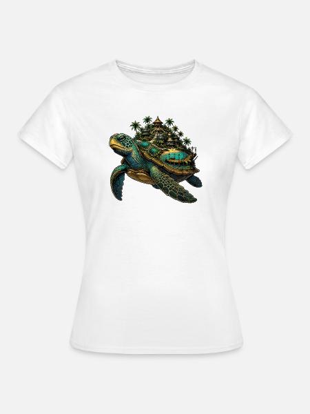Schildkröteninsel Resort - Frauen T-Shirt - Weiß
