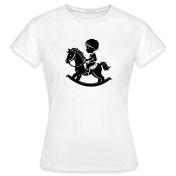 Rocking Horse - Women's T-Shirt - white - Front - AI Model Female 172 dark (172cm)