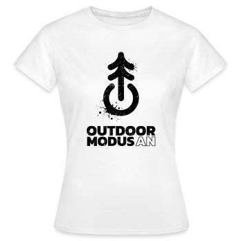 Outdoor mode on – Power Button - Women's T-Shirt - white - Front - AI Model Female 172 dark (172cm)