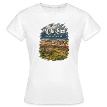 Mako Sica Badlands Vintage - T-shirt Femme - blanc - Devant - AI Model Female 172 dark (172cm)