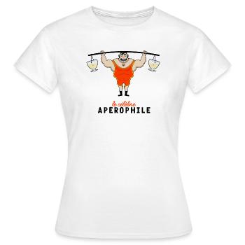 Aperophile - T-shirt Femme - blanc - Devant - AI Model Female 172 dark (172cm)