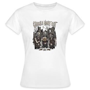 Zombie Rocker d’Halloween - T-shirt Femme - blanc - Devant - AI Model Female 172 dark (172cm)