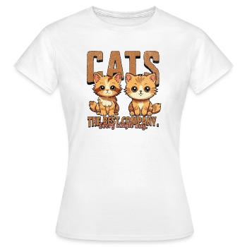 Meilleur duo de compagnie des Cats - T-shirt Femme - blanc - Devant - AI Model Female 172 dark (172cm)