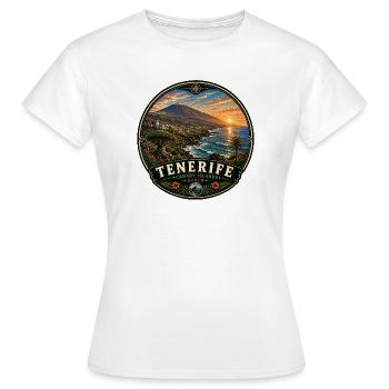 Design de vacances aux îles Canaries de Tenerife - T-shirt Femme - blanc - Devant - AI Model Female 172 dark (172cm)