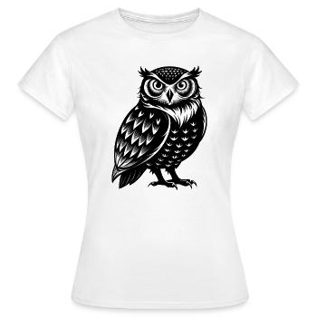Snowy Owl - Women's T-Shirt - white - Front - AI Model Female 172 dark (172cm)
