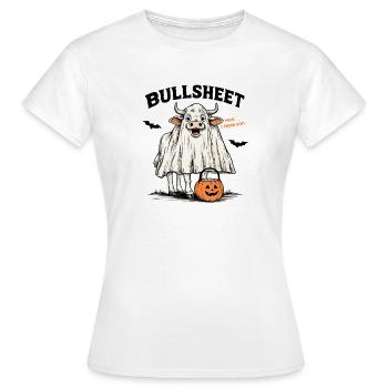 Cow Halloween Outfit Funny Pun Farm - Women's T-Shirt - white - Front - AI Model Female 172 dark (172cm)