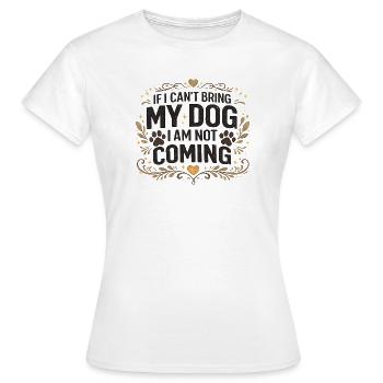 Funny Dog Lover Gift for Pet Owner - Women's T-Shirt - white - Front - AI Model Female 172 dark (172cm)
