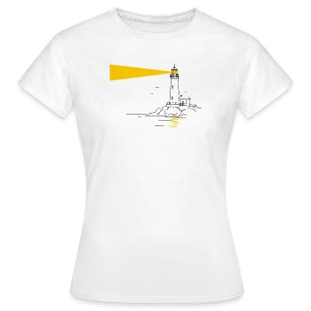 lighthouse - Women's T-Shirt - white - Front - AI Model Female 172 dark (172cm)