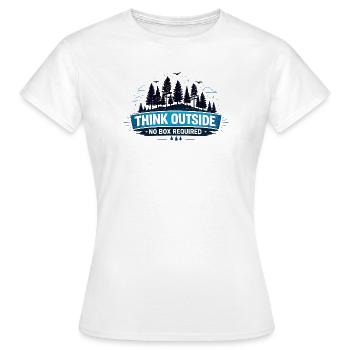 Outdoor Hiking Gift for Adventure Lover - Women's T-Shirt - white - Front - AI Model Female 172 dark (172cm)