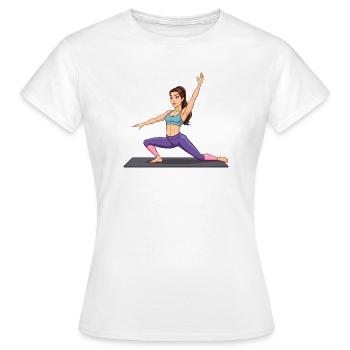 Dynamic Yoga Strength Balance - Women's T-Shirt - white - Front - AI Model Female 172 dark (172cm)