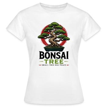 Japanese Bonsai Tree Plant Bonsai - Women's T-Shirt - white - Front - AI Model Female 172 dark (172cm)