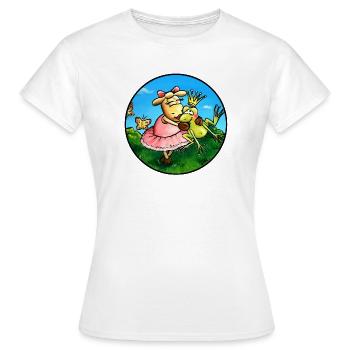 Prince Grenouille mouton - T-shirt Femme - blanc - Devant - AI Model Female 172 dark (172cm)