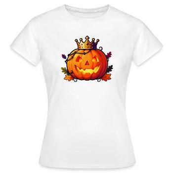 Roi Citrouille couronné - T-shirt Femme - blanc - Devant - AI Model Female 172 dark (172cm)