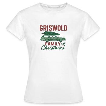 Griswold Familien-Weihnacht Auto - Frauen T-Shirt - Weiß - Vorne - AI Model Female 172 dark (172cm)