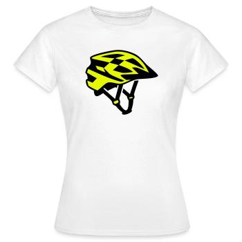 MTB Bicycle Helmet Silhouette - Women's T-Shirt - white - Front - AI Model Female 172 dark (172cm)